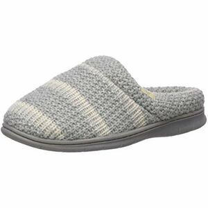 Dearfoams Light Grey Knitted Slipper Women